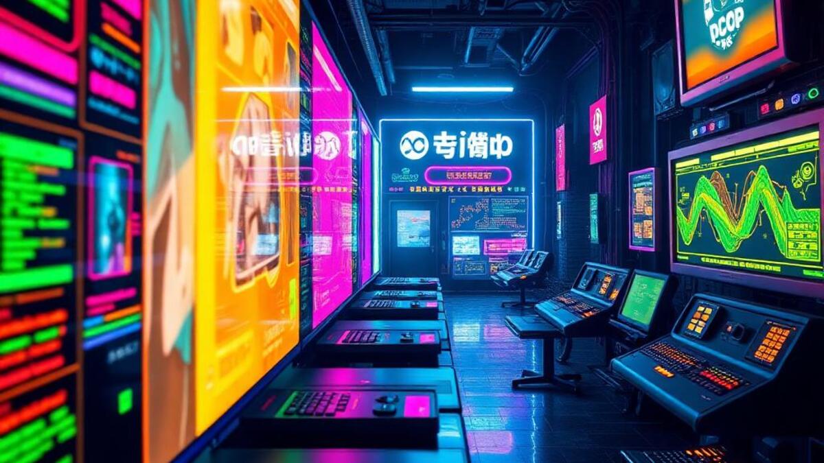 Cyberpop aesthetic