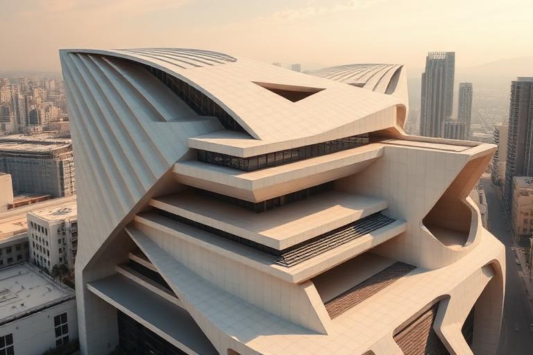 Architectural Futurism aesthetic