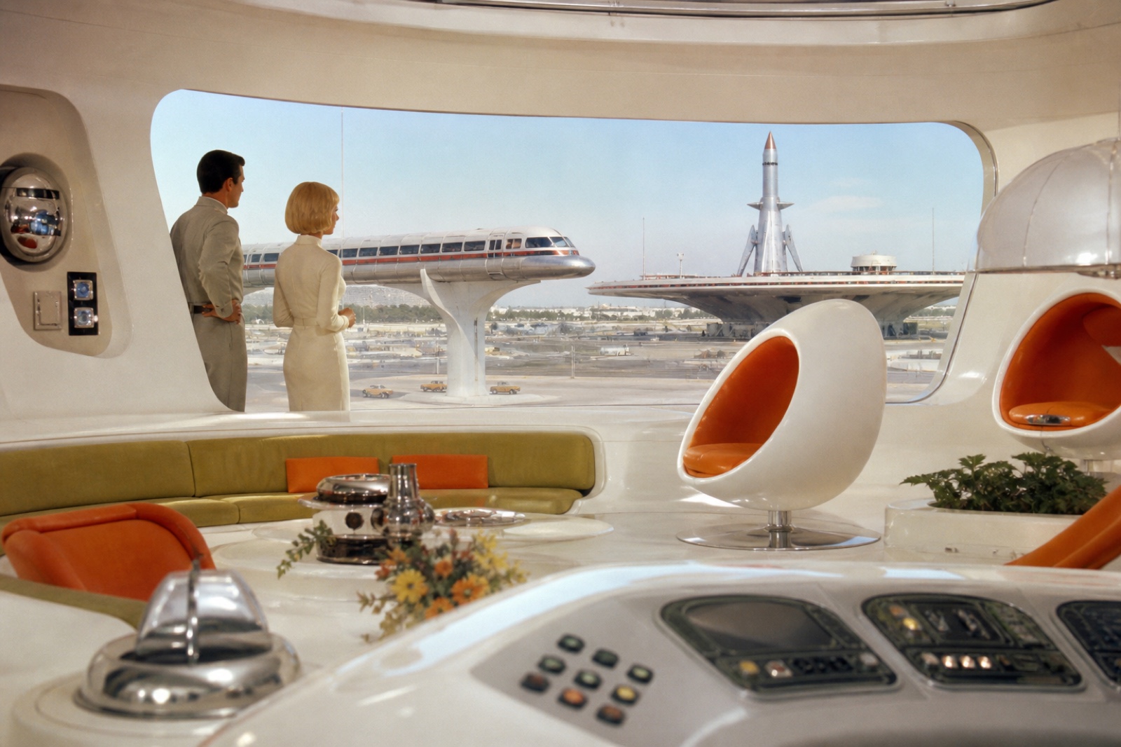 Retrofuturism aesthetic