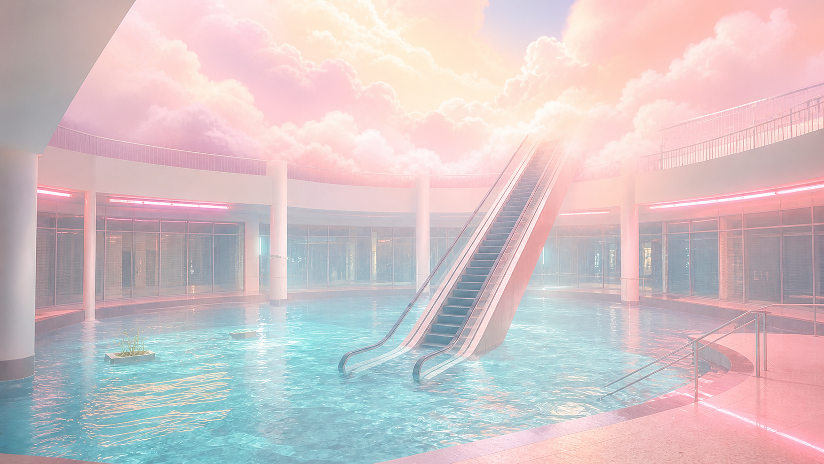 Surreal Dreamcore aesthetic