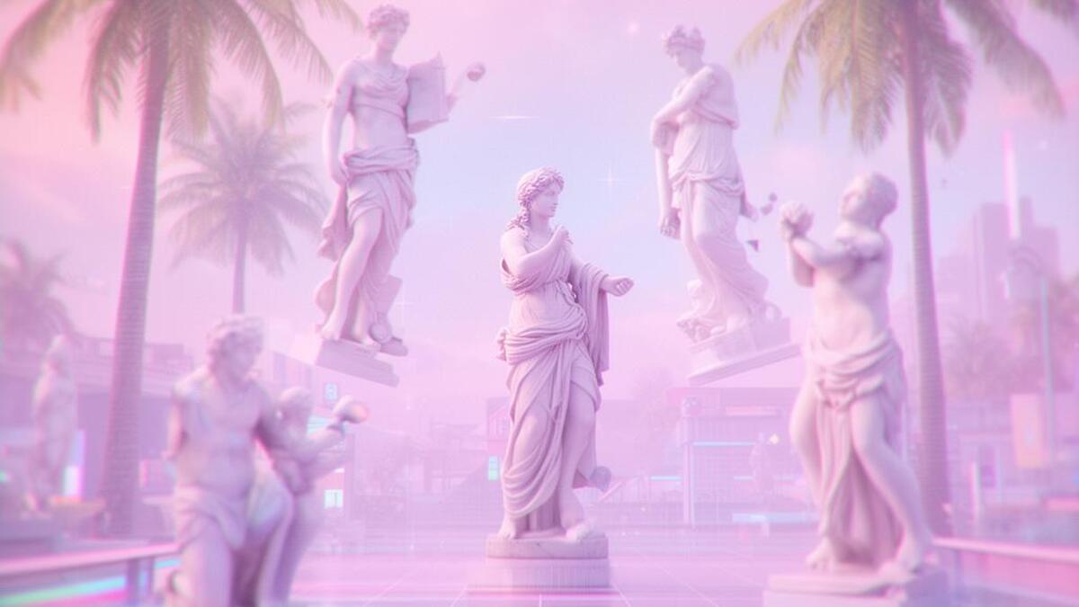 Vaporwave aesthetic