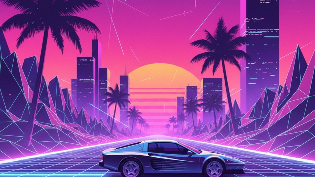Vintage 80s aesthetic